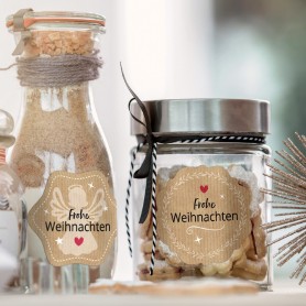 AVERY Zweckform ZDesign Weihnachts-Sticker 'Gruß' braun/gold