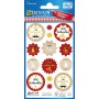 AVERY Zweckform ZDesign Weihnachts-Sticker 'Gruß' braun/gold
