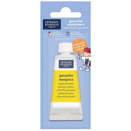 LEFRANC BOURGEOIS Gouache en tube 20 ml, jaune primaire