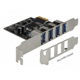 Carte Express Dellock USB 3.0 PCI avec 4 x sockets de type A externe