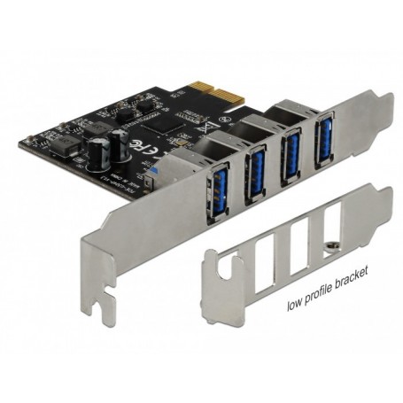 Carte Express Dellock USB 3.0 PCI avec 4 x sockets de type A externe