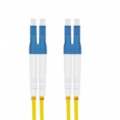 HELOS LWL Patch Cable LC / LC Duplex 9/125 µm OS2 jaune 0,5 m