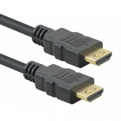 Câble de connexion Helos, connecteur / fiche HDMI, 4K, système de verrouillage, 7,5 m, noir