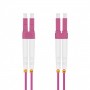  LWL Câble patch LC/LC Duplex 50/125 m OM4 Violet 1,5 m