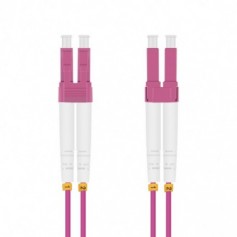  LWL Câble patch LC/LC Duplex 50/125 m OM4 Violet 1,5 m