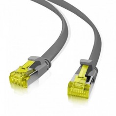 Helos Ultra Flaches Patch Cable U / FTP Cat 6A Gray 0,5 m