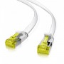 Helos Ultra Flaches Patch Cable U / FTP Cat 6A blanc 0,3 m