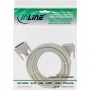 Câble sériel, InLine®, 25 broches mâle/mâle encapsulé, affecté 1:1, 10m