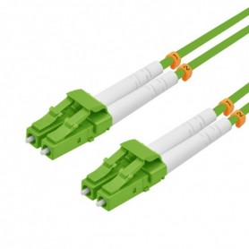 HELOS LWL Patch Cable LC / LC Duplex 50/125 µm OM5 Lindgrün 1,5m