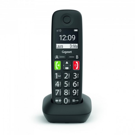 Gigaset e290hx gros boutons habritten avec bol de charge - noir