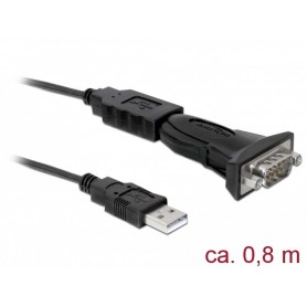 Adaptateur Dellock USB 2.0 Type-A à 1 x série RS-232 DB9
