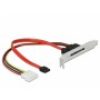 Tôle à Fente avec 1 connecteur SATA 22 Broches Externe