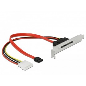  Tôle à Fente avec 1 connecteur SATA 22 Broches Externe