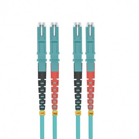  LWL E2000/E2000 (LSH) Duplex 50/125μm OM3 Aqua 3 m