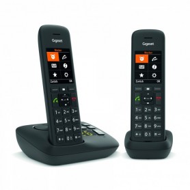Gigaset C575A Duo Téléphone sans fil avec répondeur - noir