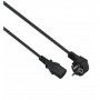  Câble d'alimentation avec fiche de Contact de Protection 90 vers C13 Noir 1 m