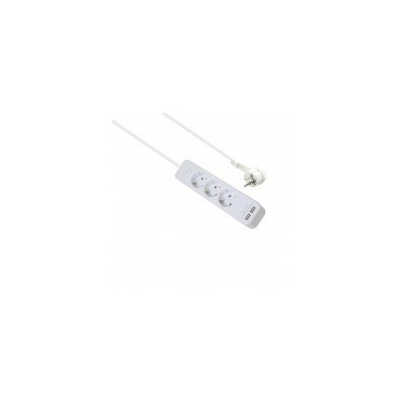  Multiprise ADVANCED - 3 prises - Chargeur USB blanc - 1,5 m - Avec interrupteur