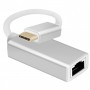  Câble adaptateur Ethernet USB 3.1 Type-C™ mâle vers RJ45 femelle Premium Argent