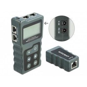 DeLOCK Testeur de câble LCD RJ45 / PoE/DC