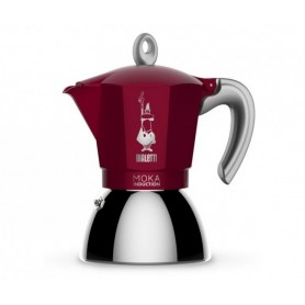 Cafetière italienne - Moka Induction Rouge - 4 tasses / 15 cl