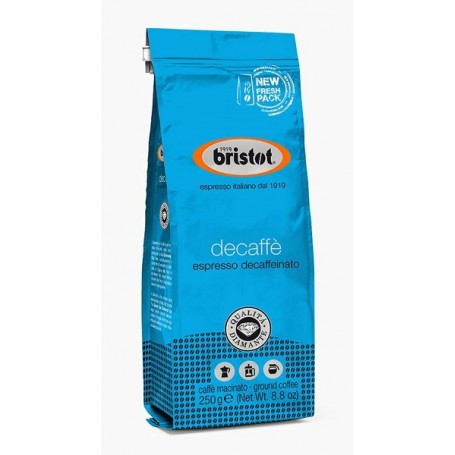 Bristot Deca 250g Coffee mouluchement décaféiné