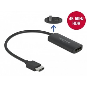 Adaptateur Dellock Connecteur HDMI-A à DisplayPort Socket 4K 60 Hz