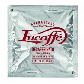 Lucaffé Décaféiné, 150 Dosettes café 100% Arabica Ø44 mm, Idéal pour Machines Dosettes, Dosettes Décaféiné au Goût Doux et Corps Plein
