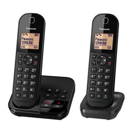 Téléphone sans fil Panasonic avec duo KX -TGC422GB - noir