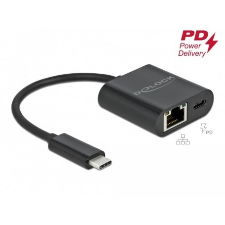 DeLOCK 66644 Station d'accueil avec Fil USB 3.2 Gen 1 (3.1 Gen 1) Type-C Noir