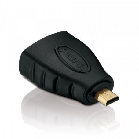  Adaptateur Micro HDMI St./HDMI Bu., Full HD, Basic, Noir