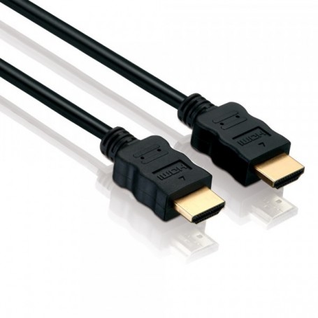 connection cable, HDMI plug/Stecker, FULL HD, BASIC, 0,5m, black