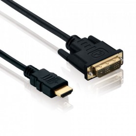  Câble de connexion HDMI mâle/DVI-D 18+1 ST Full HD Basic Noir 1,5 m