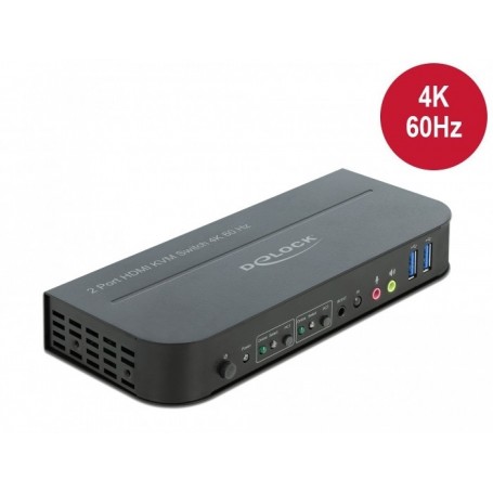 Dellock HDMI KVM Switch 4K 60 Hz avec USB 3.0 et audio