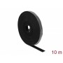  Rouleau de Bande Velcro Noir 10 m x 15 mm
