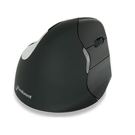 BakkerElkhuizen Evoluent4 Souris Ergonomique Verticale sans Fil Bluetooth pour MacOS Droitier Noir