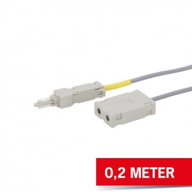COBINET CORDE DE TEST LSA 2/1, 2 broches, 0,2 m
