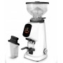  Moulin à café AllGround - Blanc Arctic - Panneau de commande avec bordure chromée - Pour un degré de mouture parfait pour les cafetières à expresso, moka et filtre