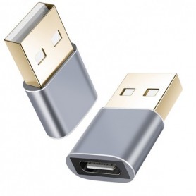  Adaptateur USB 2.0 Type-C™ Femelle/USB 2.0 Mâle Premium Gris foncé