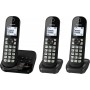 Téléphone sans fil Panasonic avec trio KX -TGC463 - noir