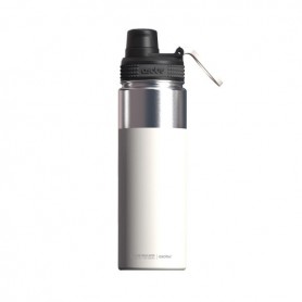 Asobu - Alpine Flask - isolierte Acier affiné Outdoorflasche 530ml Blanc