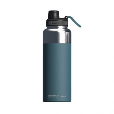 Asobu - Mighty Alpine Flask - isolierte Acier affiné Outdoorflasche 1,2 Liter Bleue