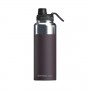 Asobu Mighty Bouteille d'eau sans BPA en acier inoxydable avec poignée ergonomique et bec verseur facile qui reste chaud/froid pendant 12/24 heures Bordeaux