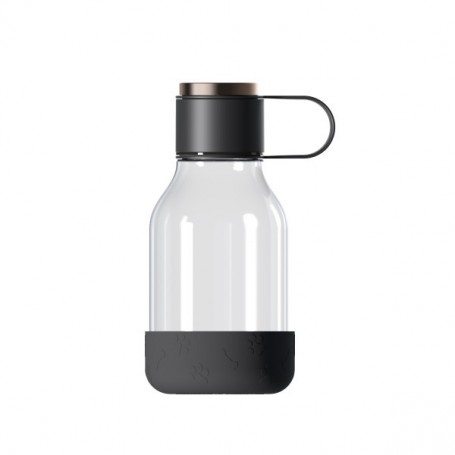 Asobu - Dog Bowl - Flasche aus Tritan avec Hundenapf 1,5 Liter Noir