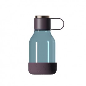 asobu Gamelle pour chien attachée à une bouteille Tritan de 1 litre (bordeaux) TWB20 Bordeaux