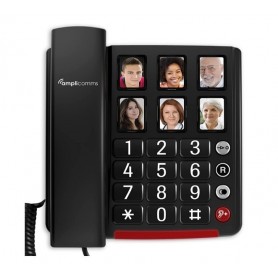 Amplicomms Bigtel 40 Plus, Big Key Téléphone gris foncé