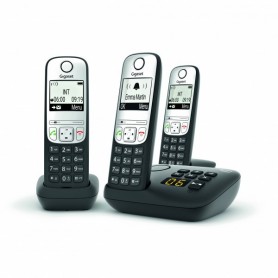 Téléphone sans fil Gigaset A690A avec répondeur - noir