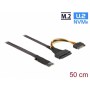 Dellock M.2 Key M à U.2 SFF-8639 Adaptateur NVME avec câble de 50 cm