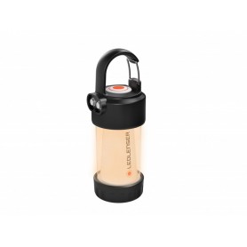 Lanterne LED Ledlenser ML4 Warm Light, rechargeable batterie 14500, 300 lumens, sans éblouissement (breveté), autonomie maximale de 40h, lumière rouge, peut fonctionner sur 1 pile AA, mousqueton 