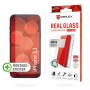  Verre véritable pour Apple iPhone 13, verre blindé extra dur (10H) + coque de téléphone portable, broderie de montage, verre trempé résistant aux rayures, revêtement high-tech anti-traces de