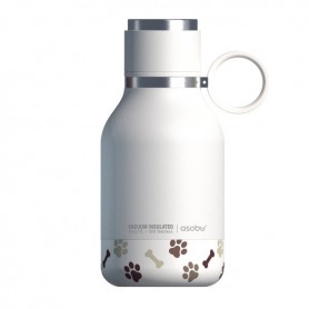 Asobu Bouteille Dog Bowl Blanc, 0.975 L